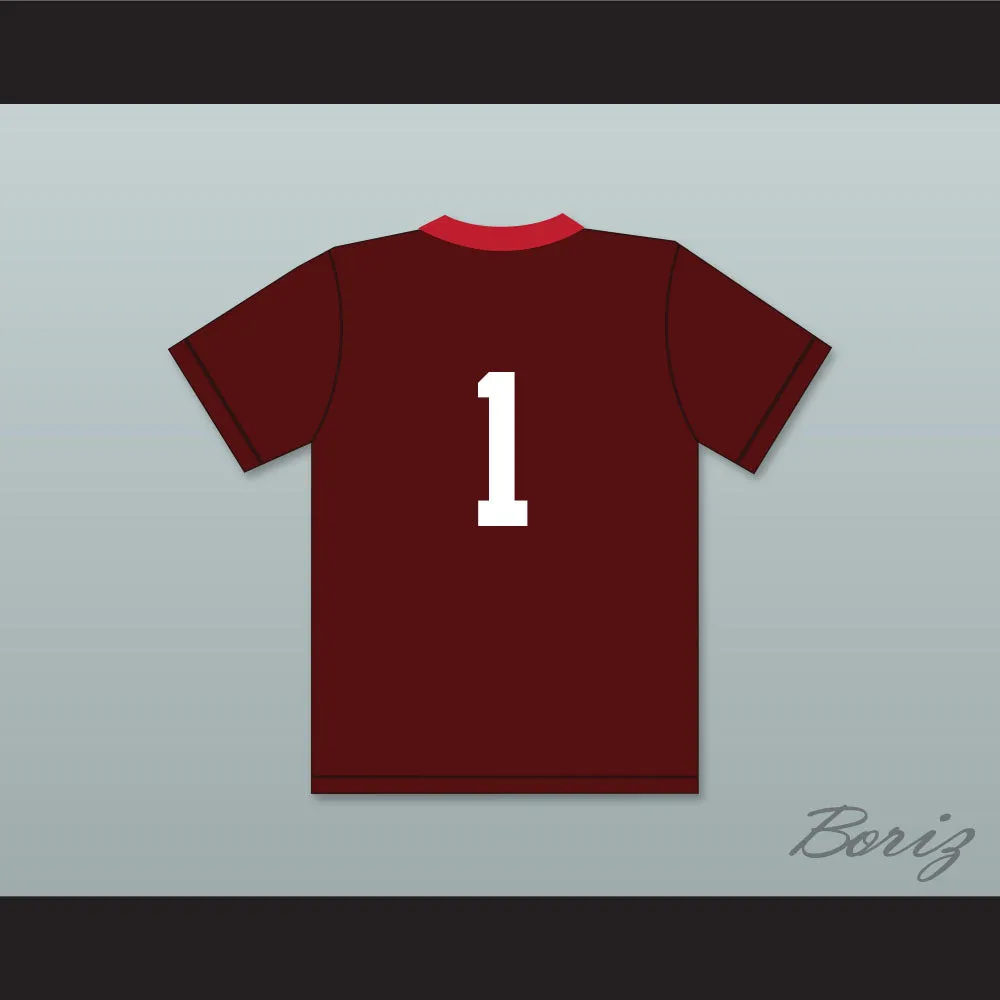 Trevor Hoffman 1 Savanna High School Rebels Maroon Baseball Jersey 1