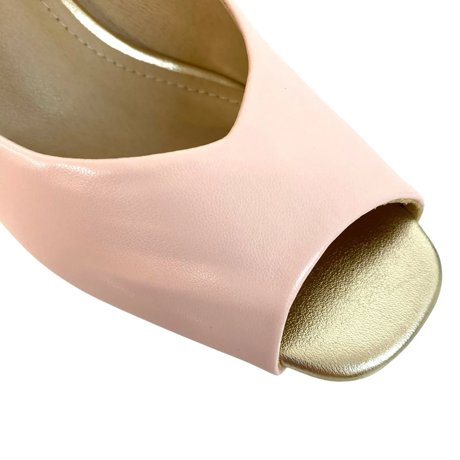 Una Healy Blush Pink Sling Back Sandals