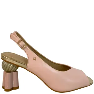 Una Healy Blush Pink Sling Back Sandals