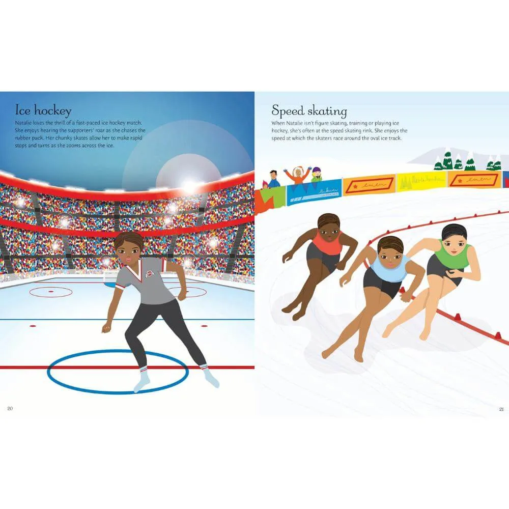 Usborne Ice Skaters Sticker Dolls