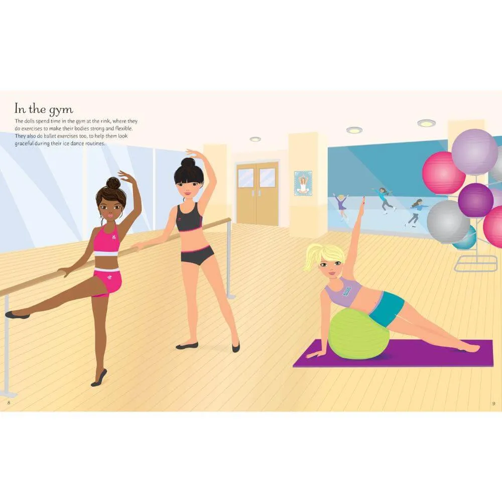 Usborne Ice Skaters Sticker Dolls