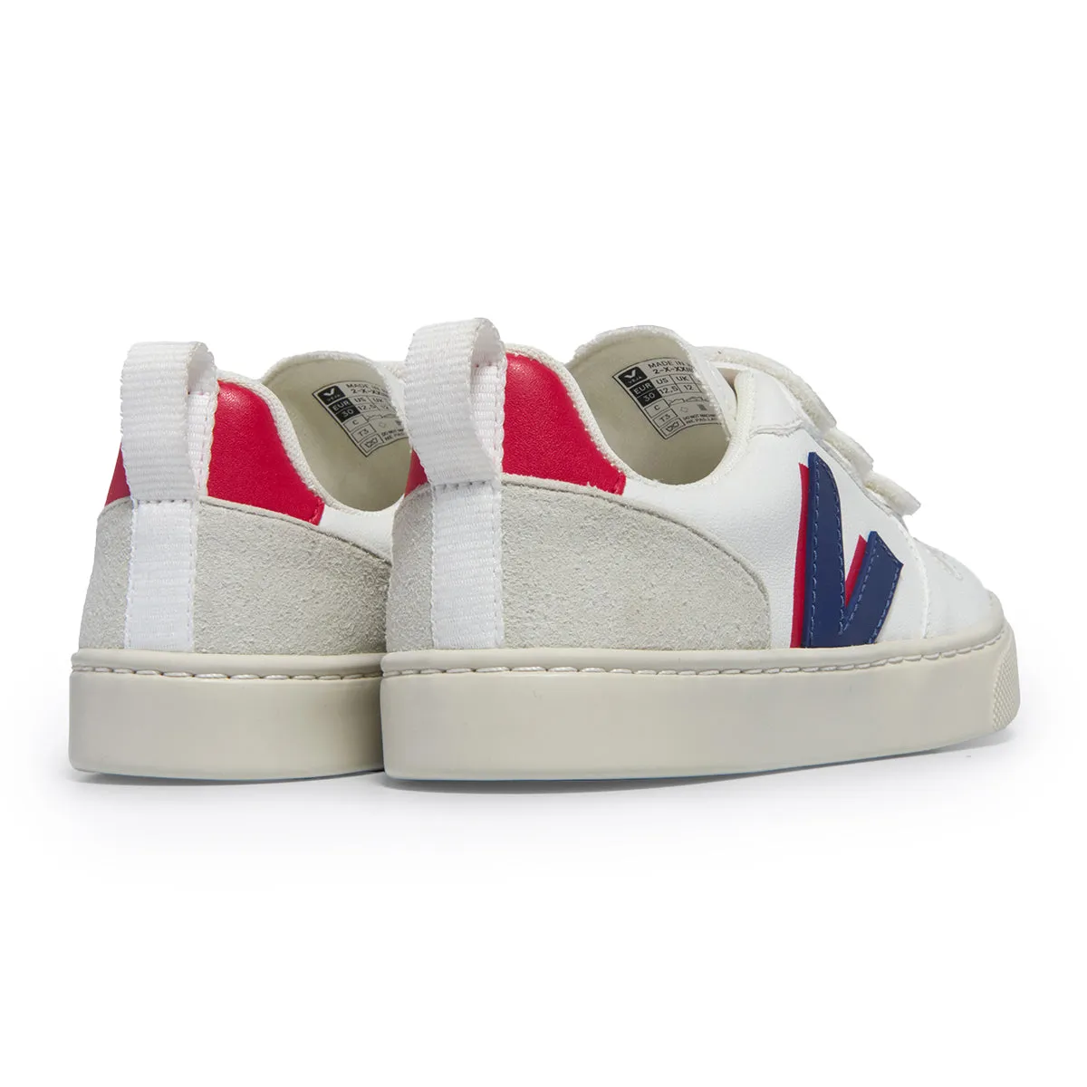 V-10 White Cobalt Pekin Velcro Sneaker