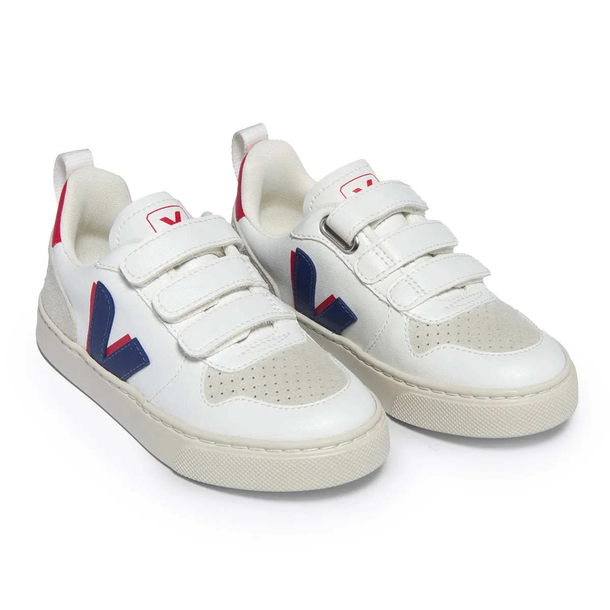 V-10 White Cobalt Pekin Velcro Sneaker