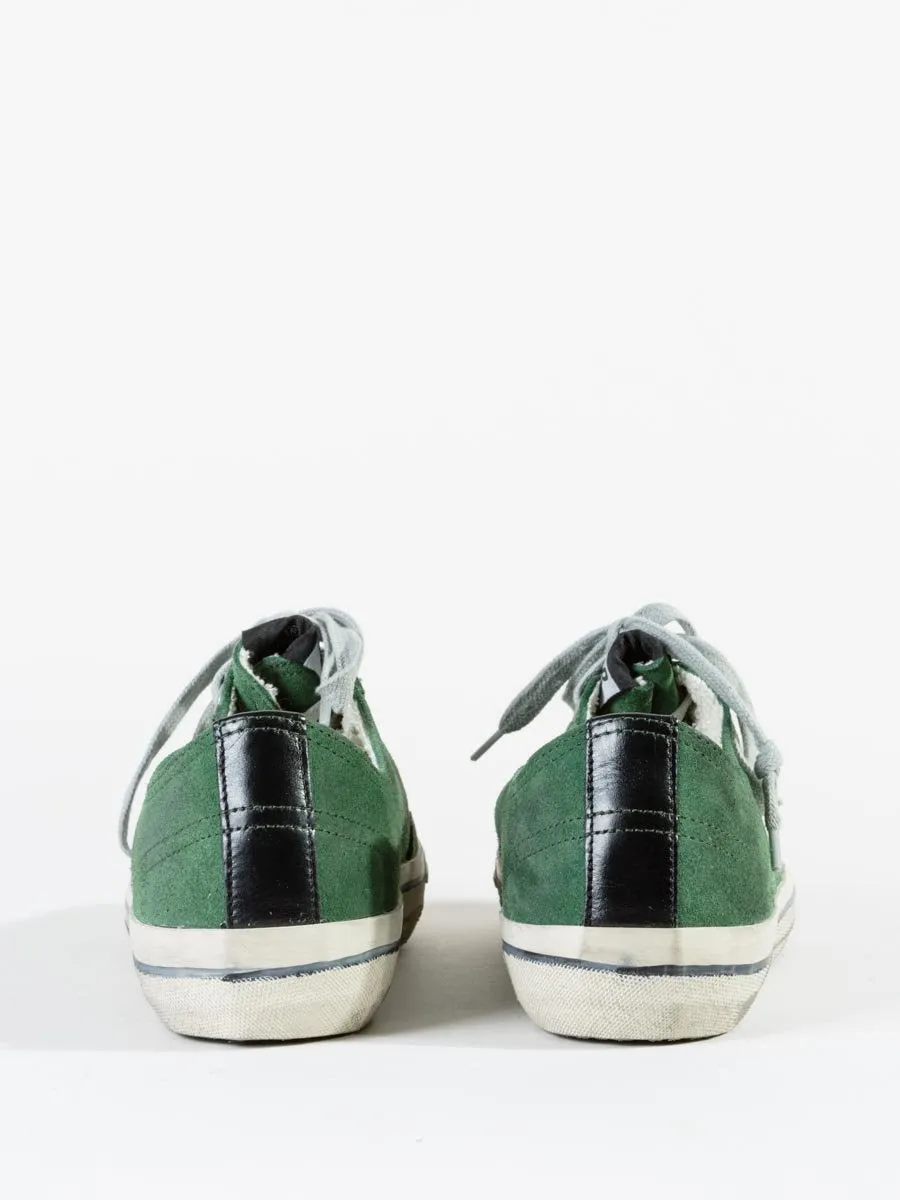 v-star sneaker - green silver star