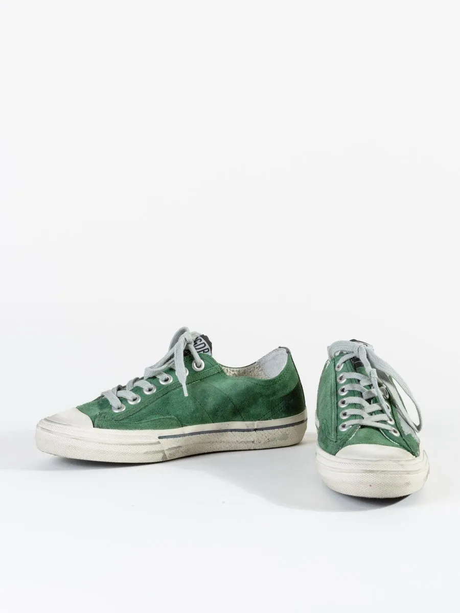 v-star sneaker - green silver star