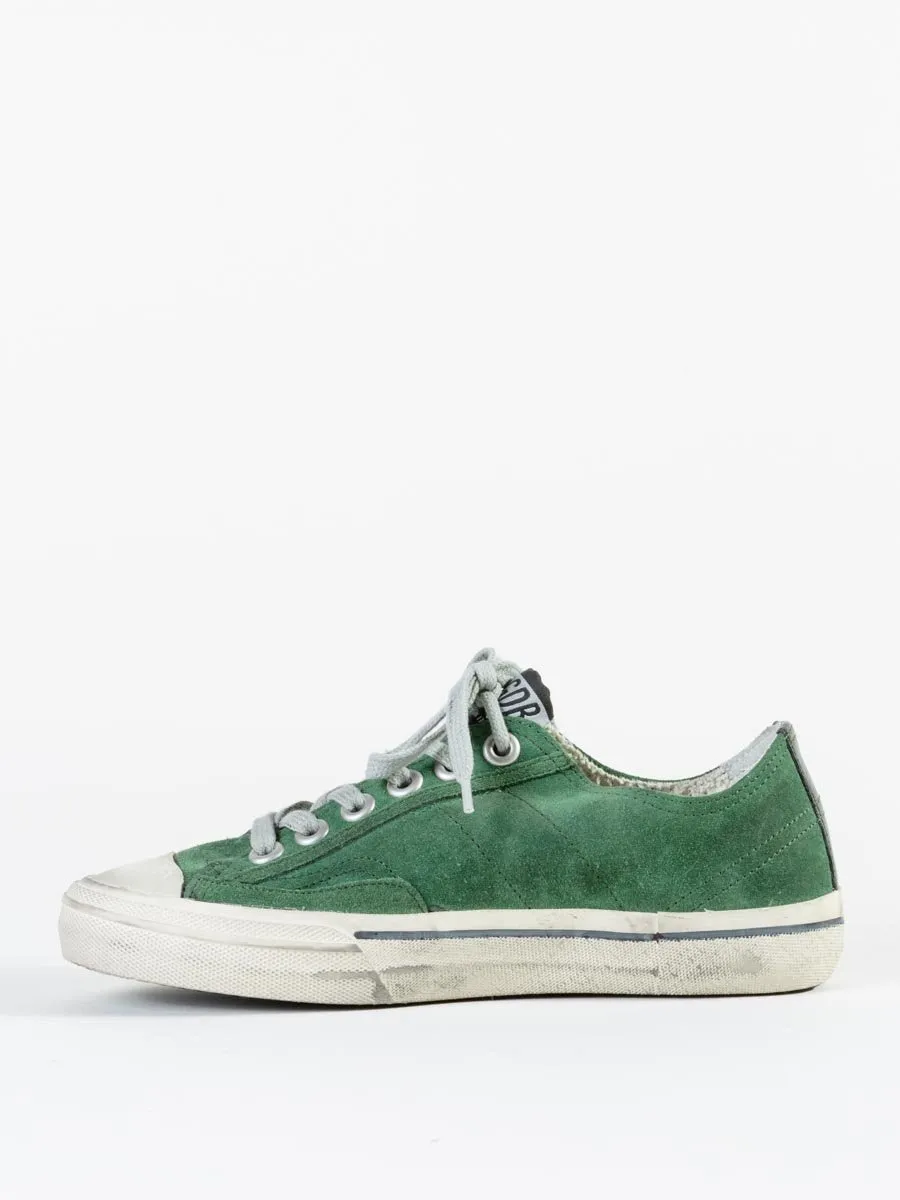 v-star sneaker - green silver star