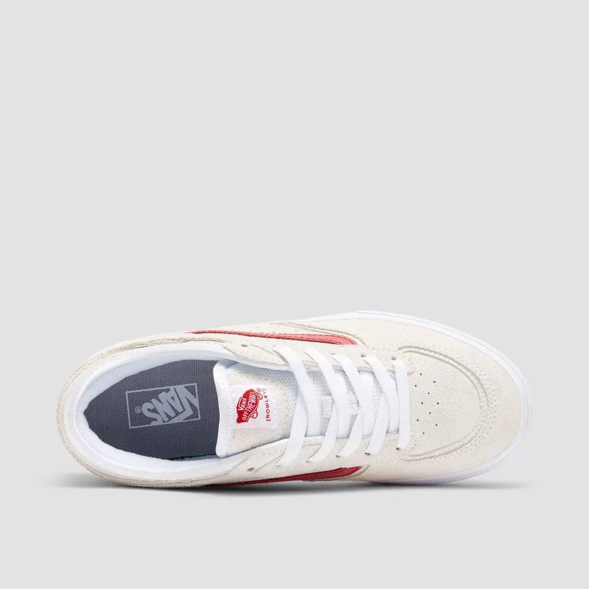 Vans Rowley Classic Shoes - White/Racing Red - Kids