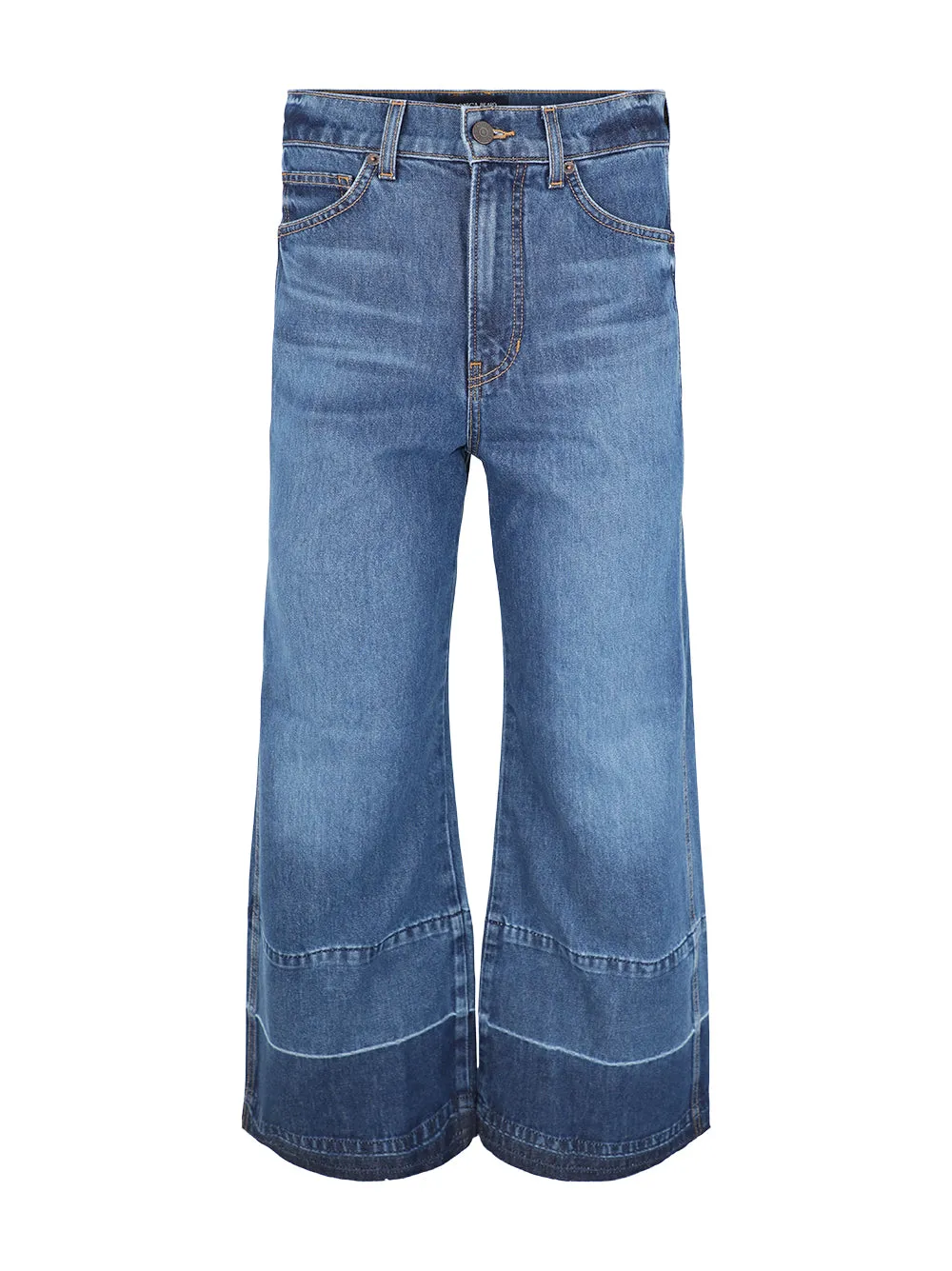 Veronica Beard Taylor High Rise Wide Leg in Bright Blue