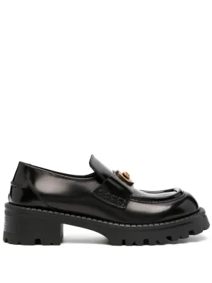 Versace Alia 50mm patent-leather loafers