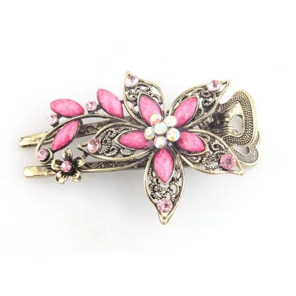 Vintage Jewelry Crystal Hair Clips Hairpins For Hair Clip Tools Blue