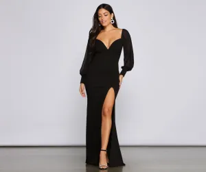 Viola Formal Stylish Chiffon A-Line Dress
