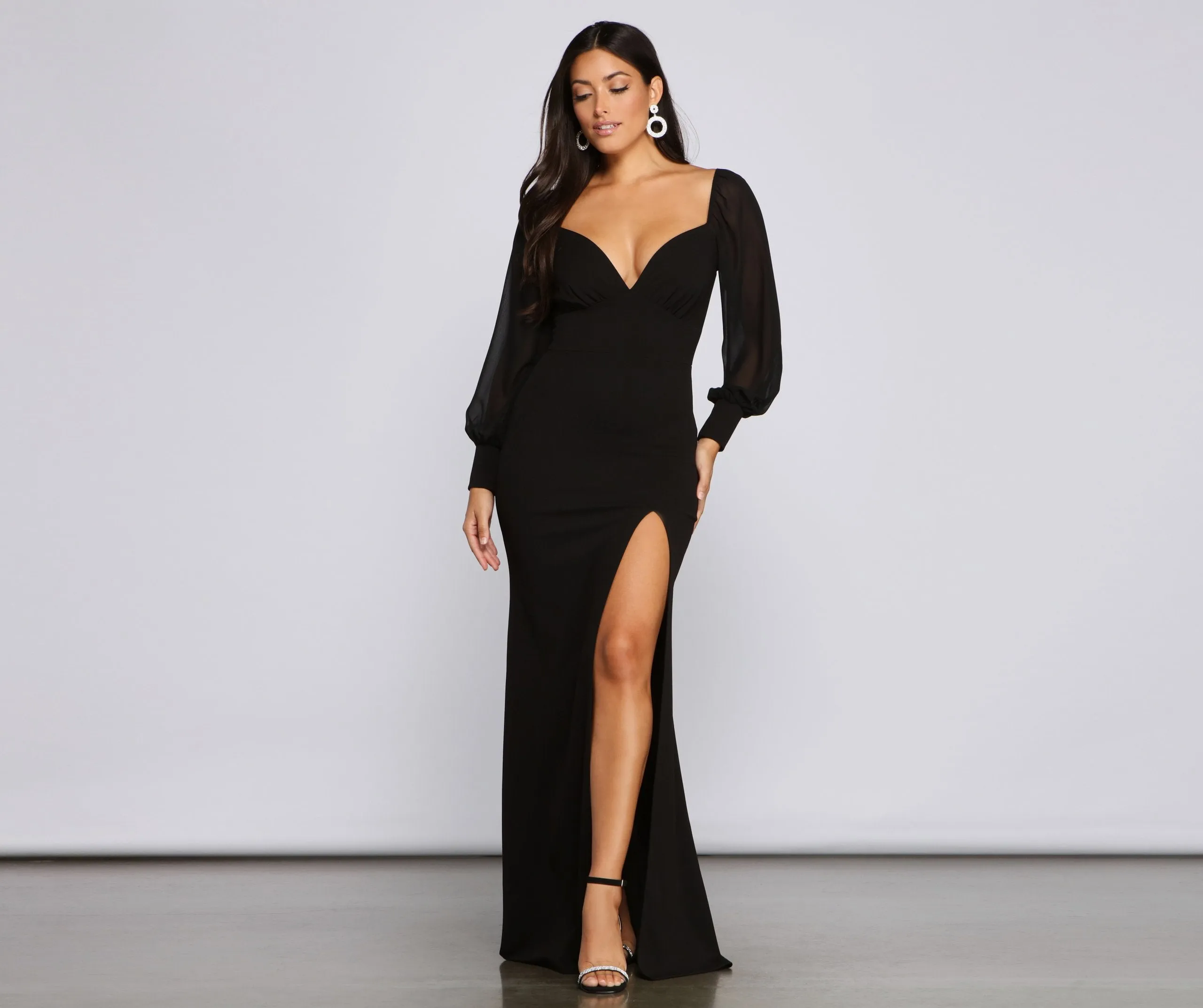 Viola Formal Stylish Chiffon A-Line Dress