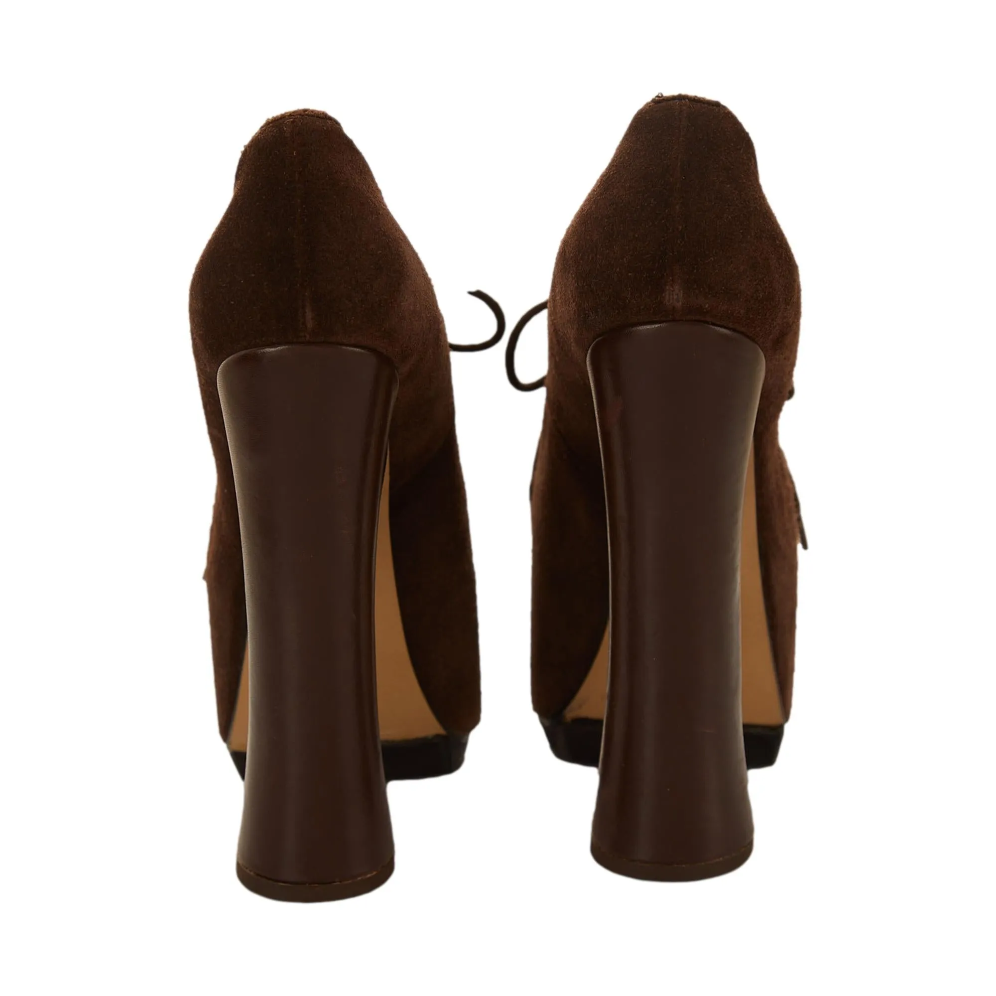 Vivienne Westwood Brown Suede Elevated Court Heels