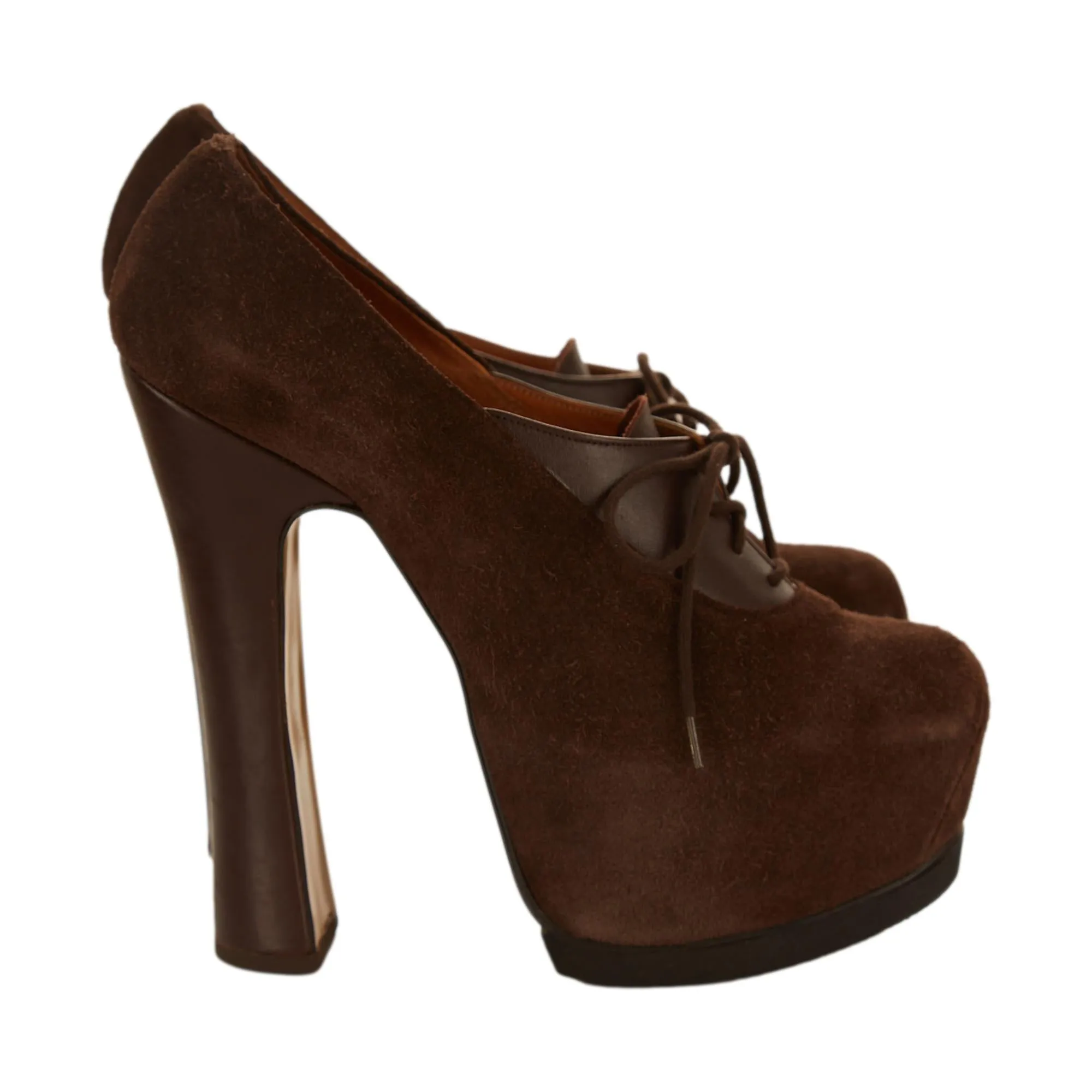Vivienne Westwood Brown Suede Elevated Court Heels