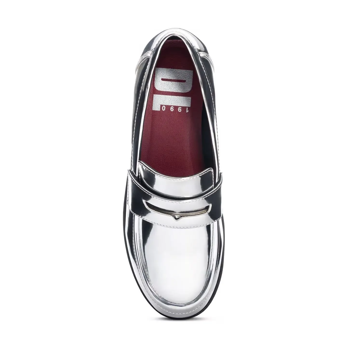 Voidz Silver Metallic Loafers