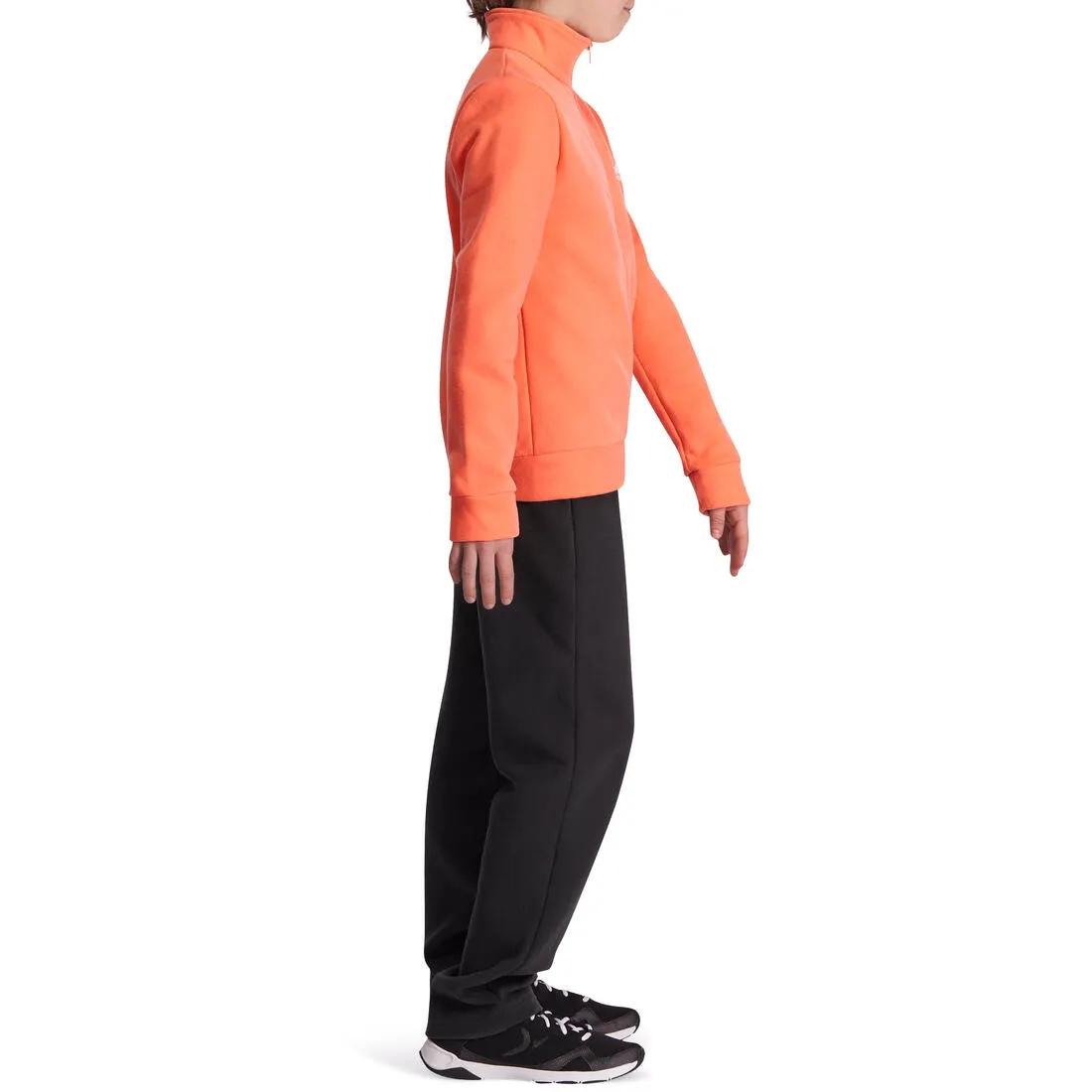 Warm'y Zip Girls' Zip-Up Fitness Tracksuit