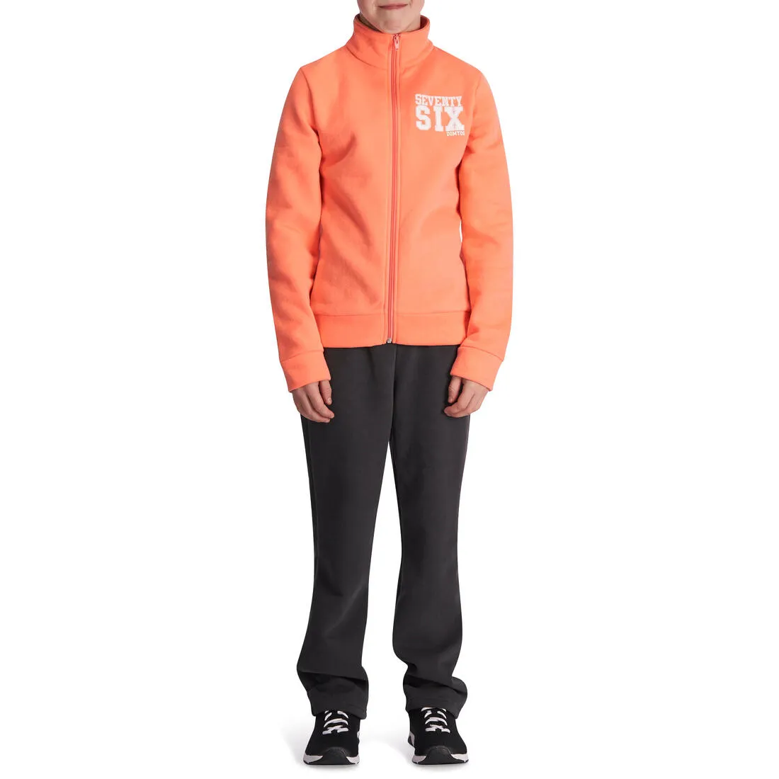 Warm'y Zip Girls' Zip-Up Fitness Tracksuit