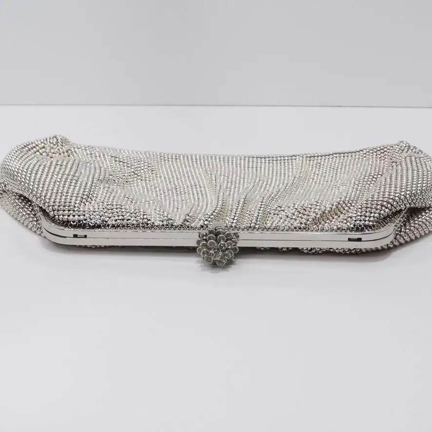 Whiting & Davis Silver Chainmail Clutch