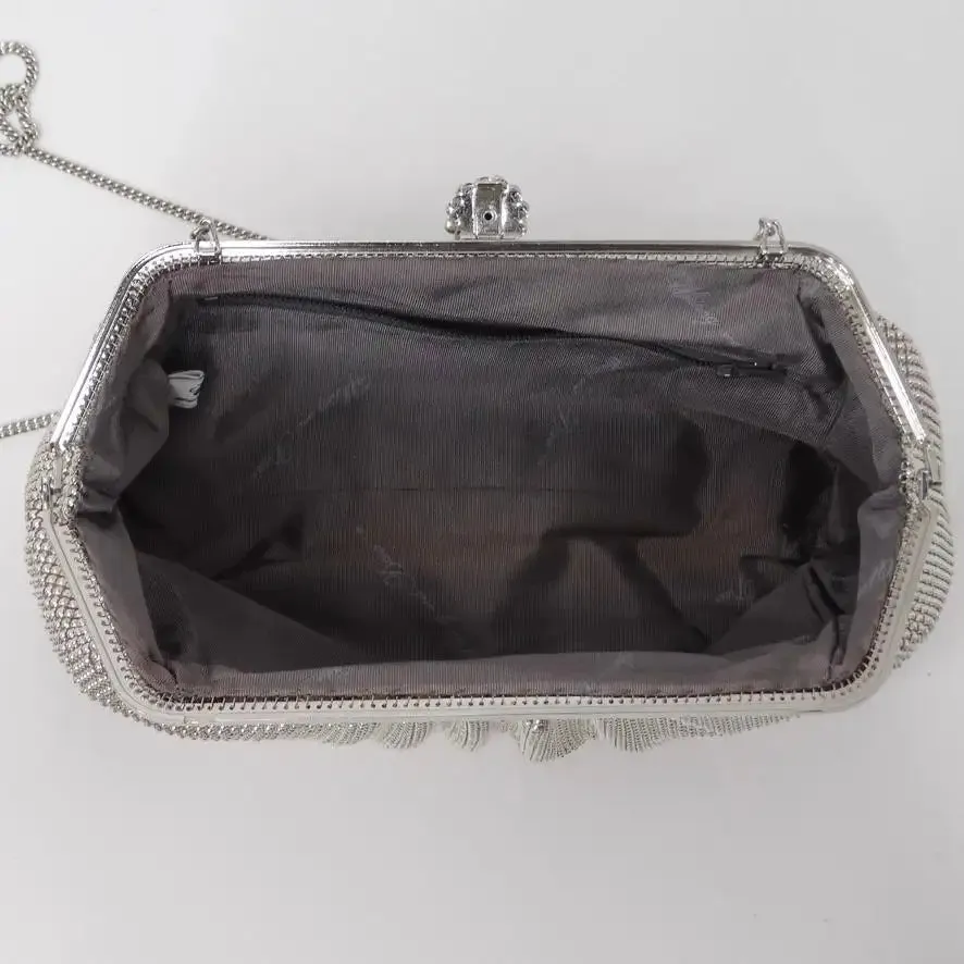 Whiting & Davis Silver Chainmail Clutch