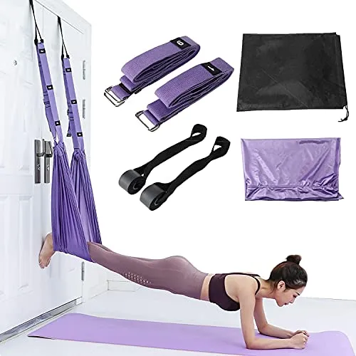 Whixant Aerial Yoga Hammock, Yoga Swing Pilates for Antigravity Yoga Inversion, Antigravity Ceiling Hanging Yoga Sling, for Beginners & Advanced