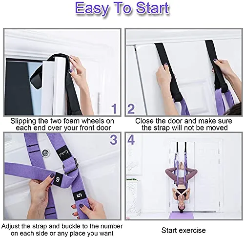Whixant Aerial Yoga Hammock, Yoga Swing Pilates for Antigravity Yoga Inversion, Antigravity Ceiling Hanging Yoga Sling, for Beginners & Advanced