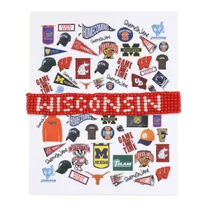 Wisconsin Beaded Bracelet