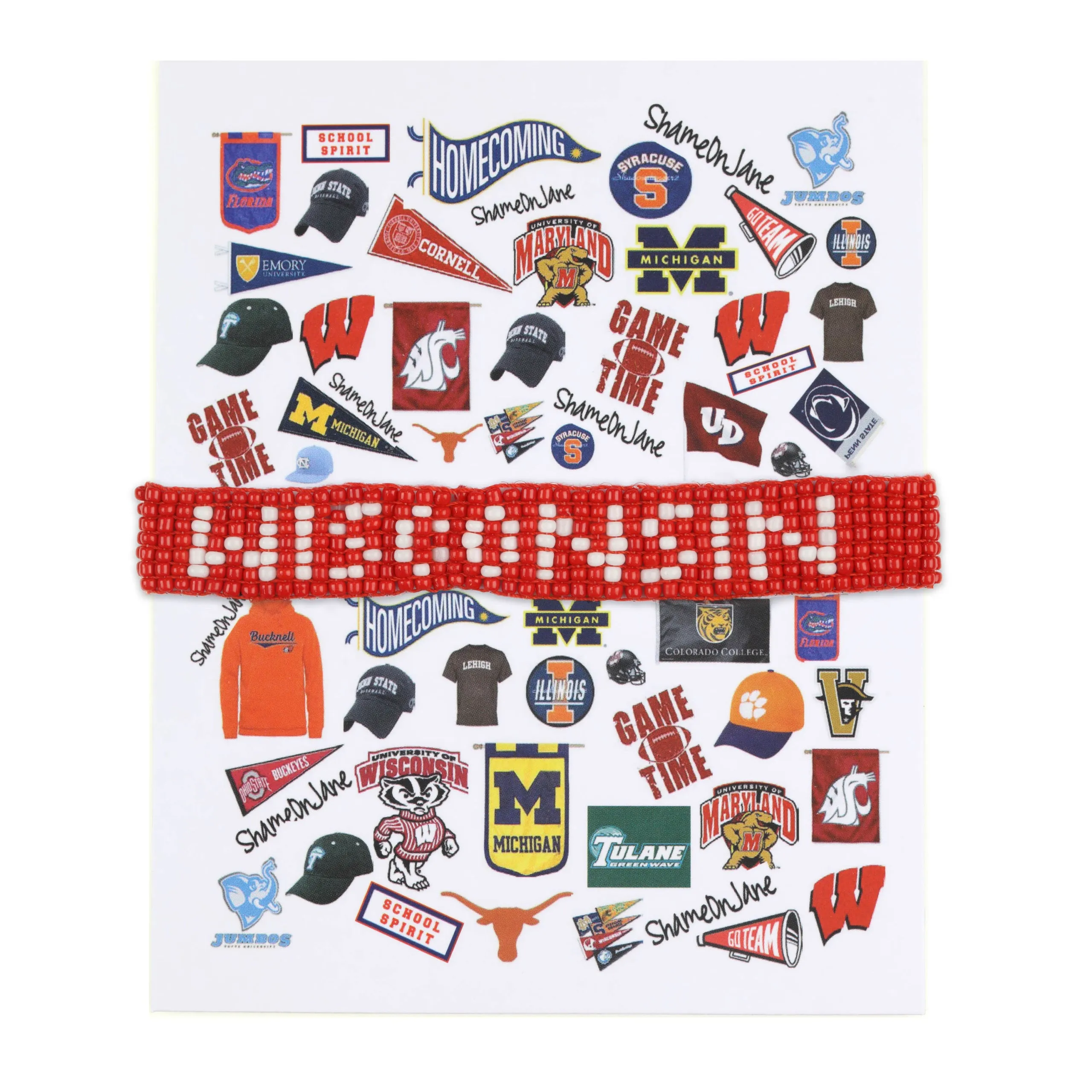 Wisconsin Beaded Bracelet