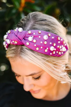 Wisteria Sweet Pearl Bow Hair Band