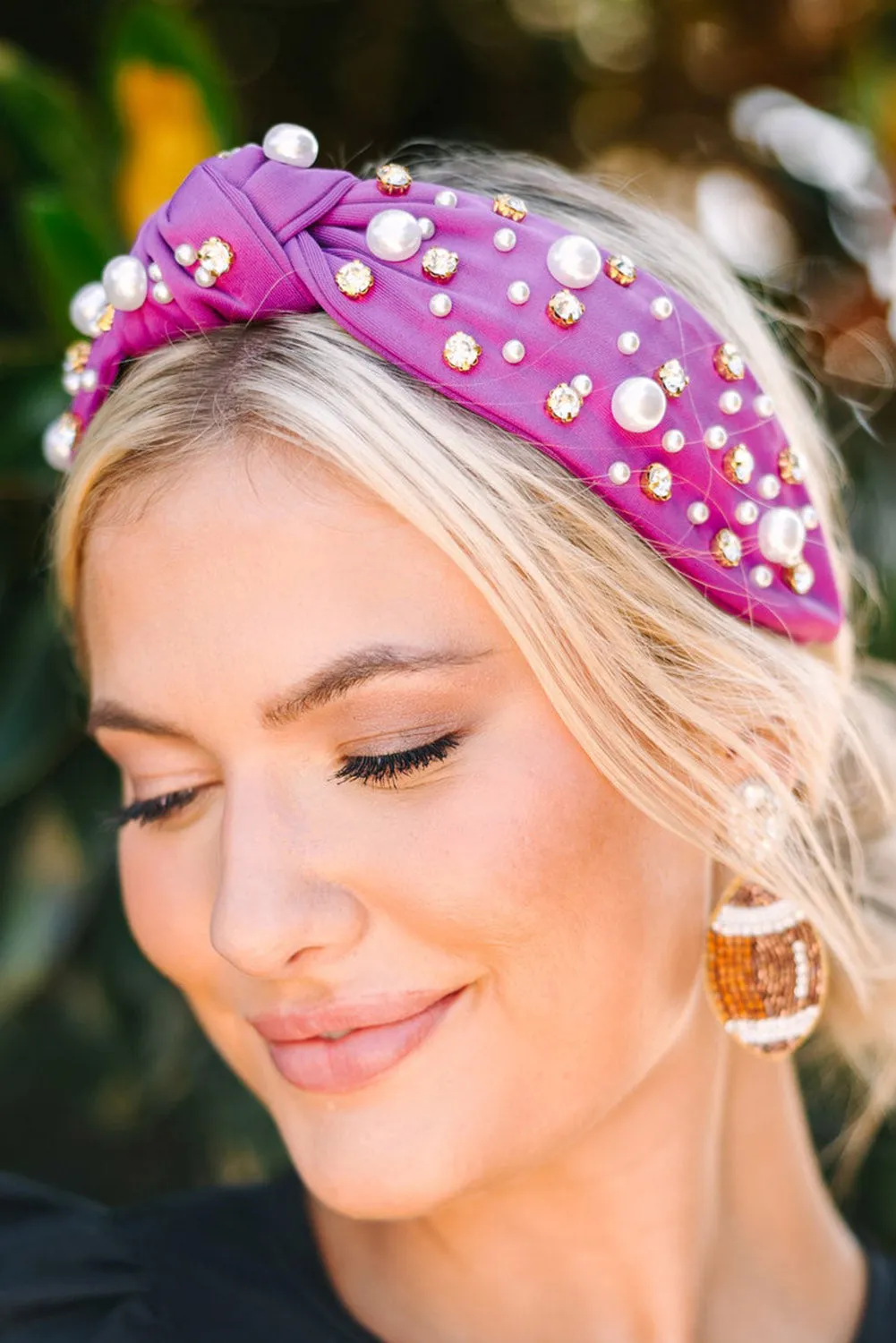 Wisteria Sweet Pearl Bow Hair Band