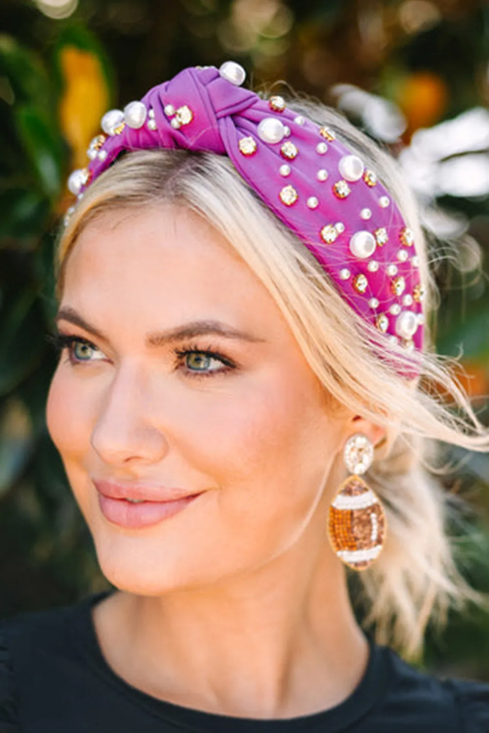 Wisteria Sweet Pearl Bow Hair Band