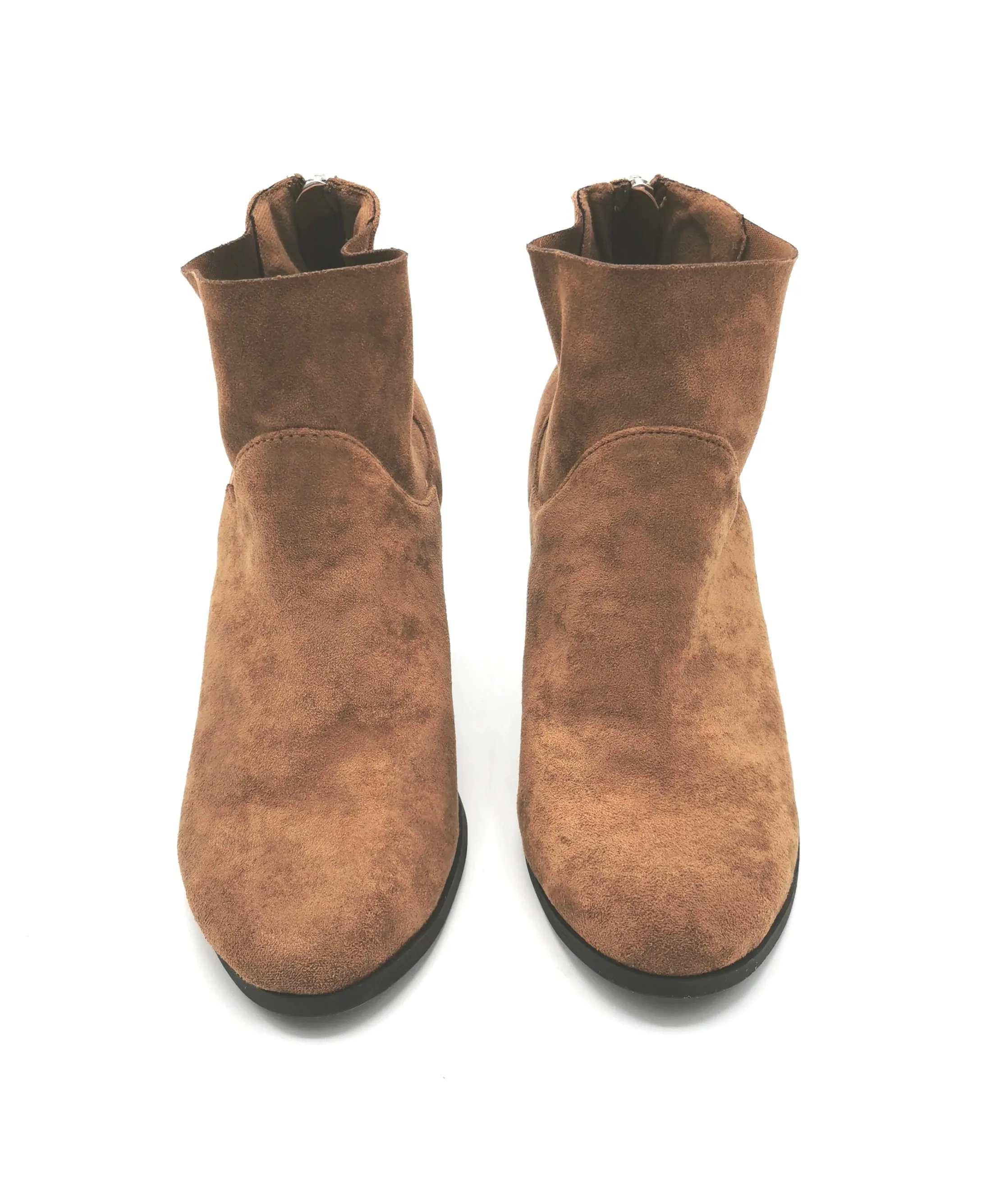 WOMENS SIZE 7.5 - BRASH, Tan Booties EUC B22