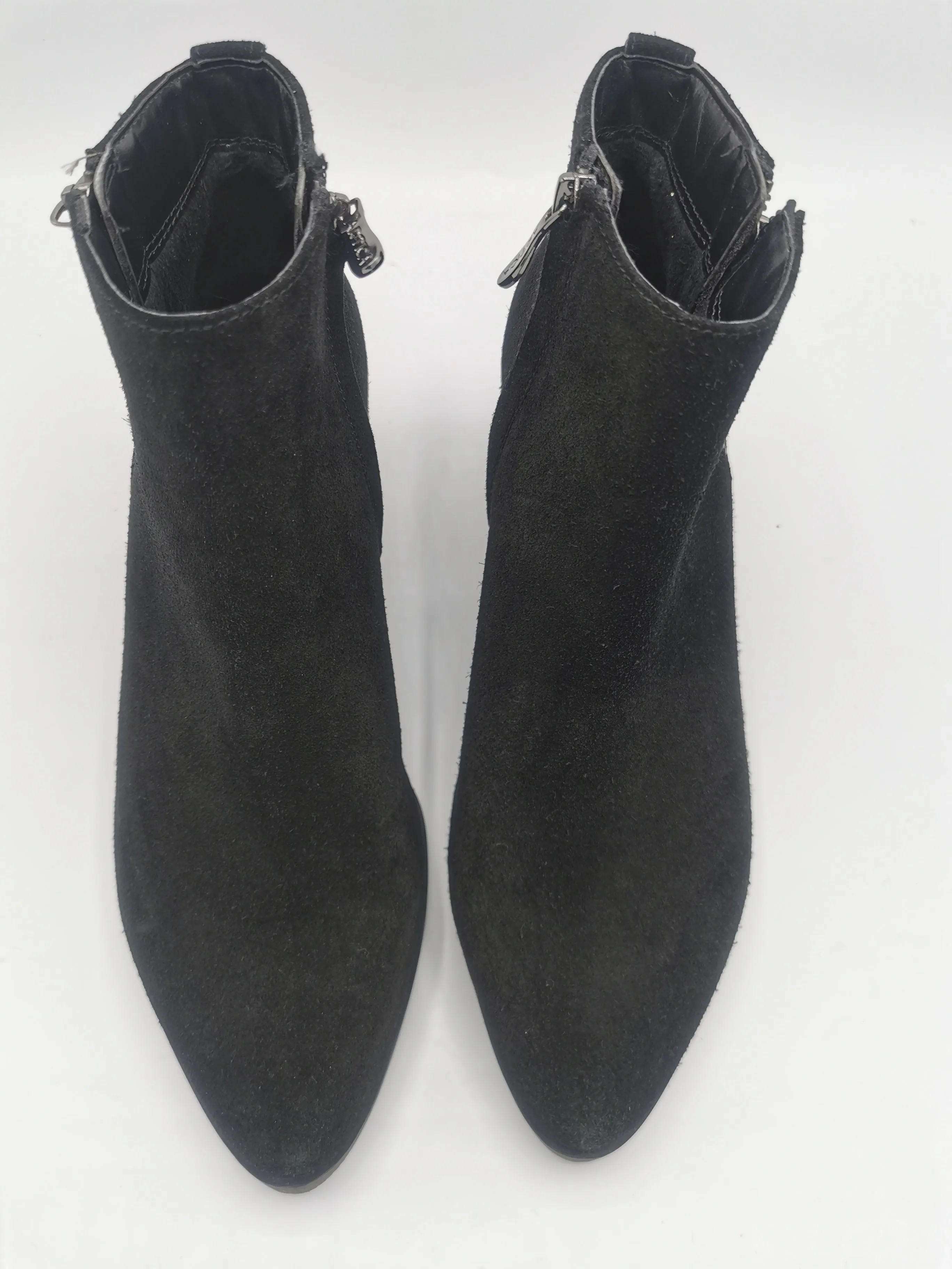WOMENS SIZE 9M - ARTICA, Black Suede, Fleece Lined Ankle Rain / Winter Boots EUC B59