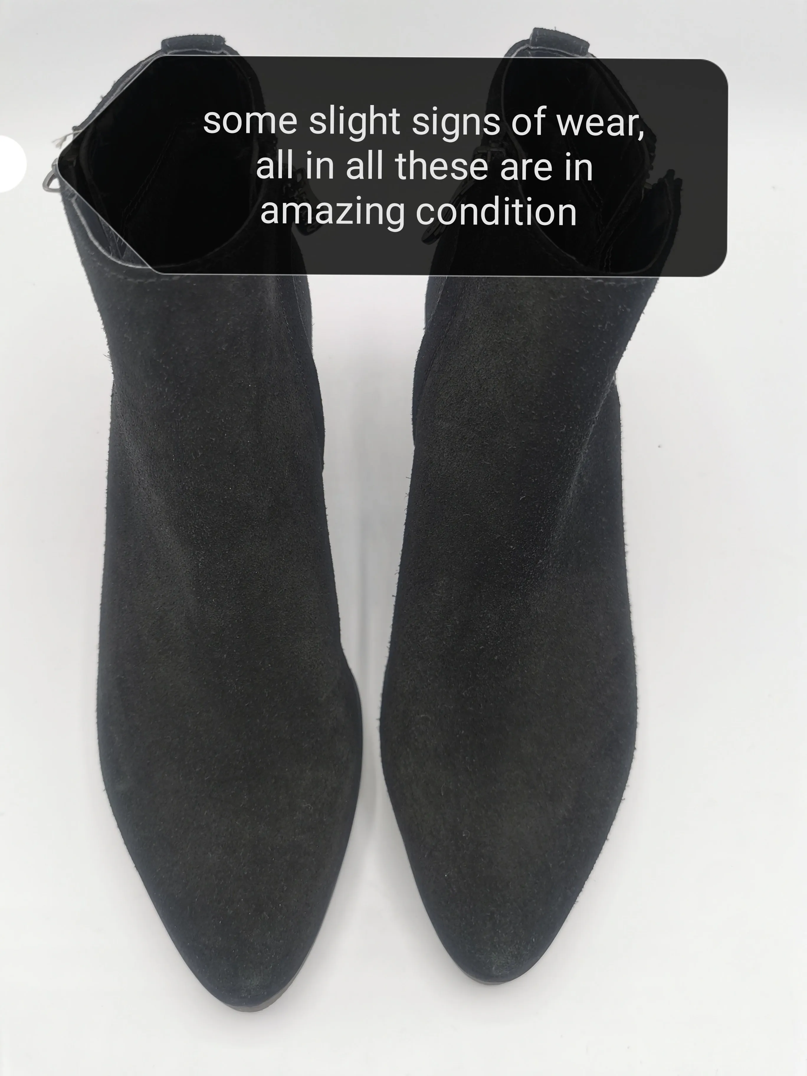 WOMENS SIZE 9M - ARTICA, Black Suede, Fleece Lined Ankle Rain / Winter Boots EUC B59