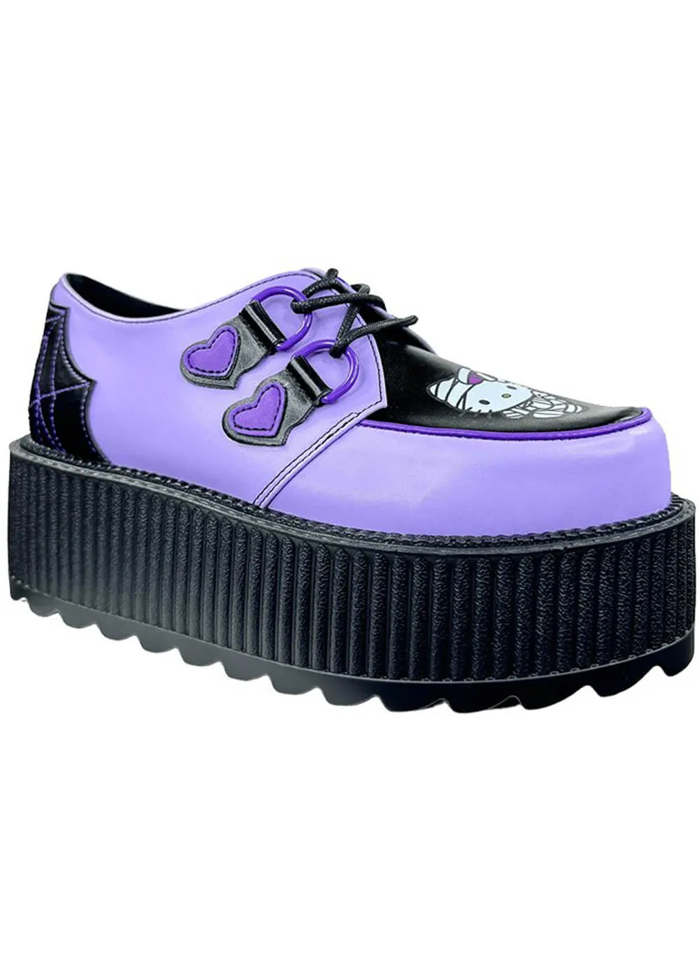 YRU Shoes x Hello Kitty Super Kreep Mummy Creepers Violet