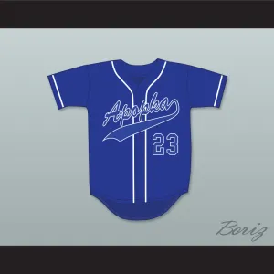 Zack Greinke 23 Apopka High School Darters Blue Baseball Jersey 2