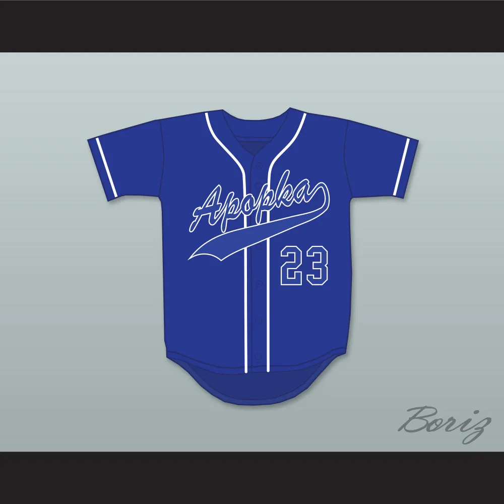 Zack Greinke 23 Apopka High School Darters Blue Baseball Jersey 2