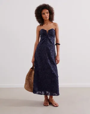 Zhen Long Dress (exchange only) - Indigo