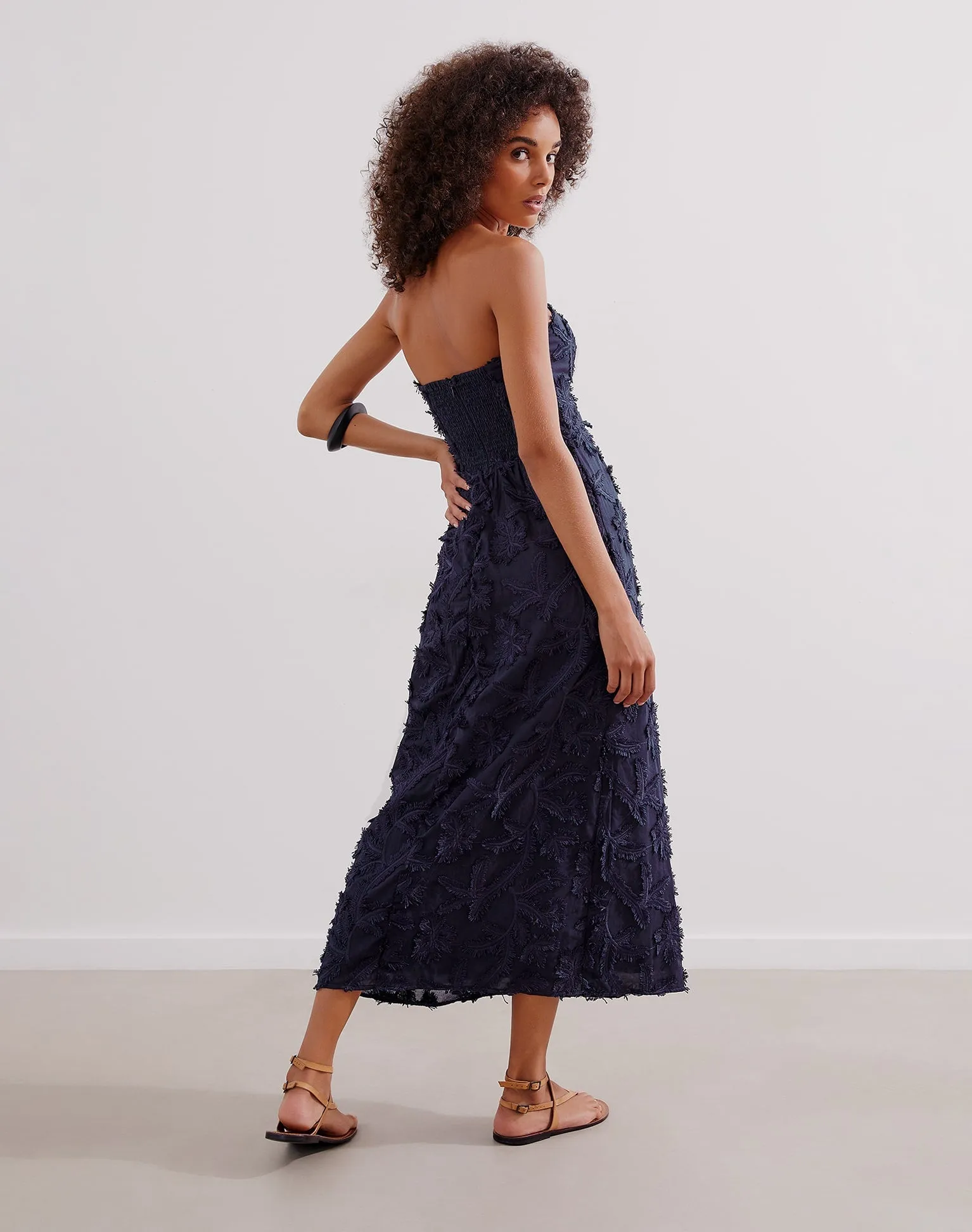 Zhen Long Dress (exchange only) - Indigo